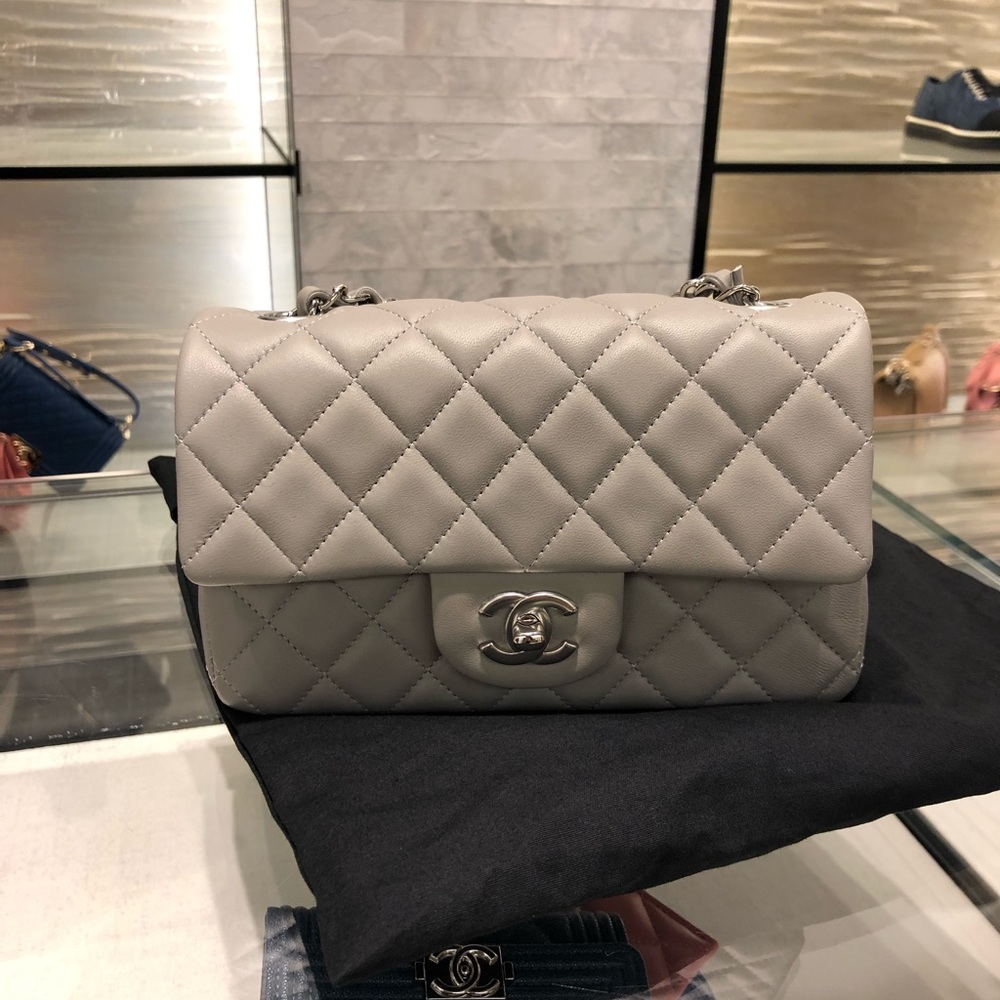 Chanel Grey Mini in Calf Skin